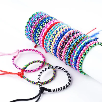 Colorful Braided Rope Bracelets - Image 3