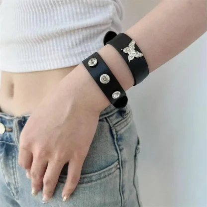 Classic Black Belt Bracelet - Image 6